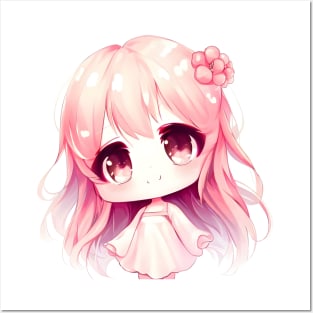 Cute chibi girl Posters and Art